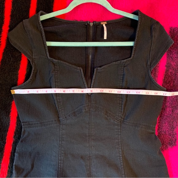free people black denim dress - Picture 8 of 8